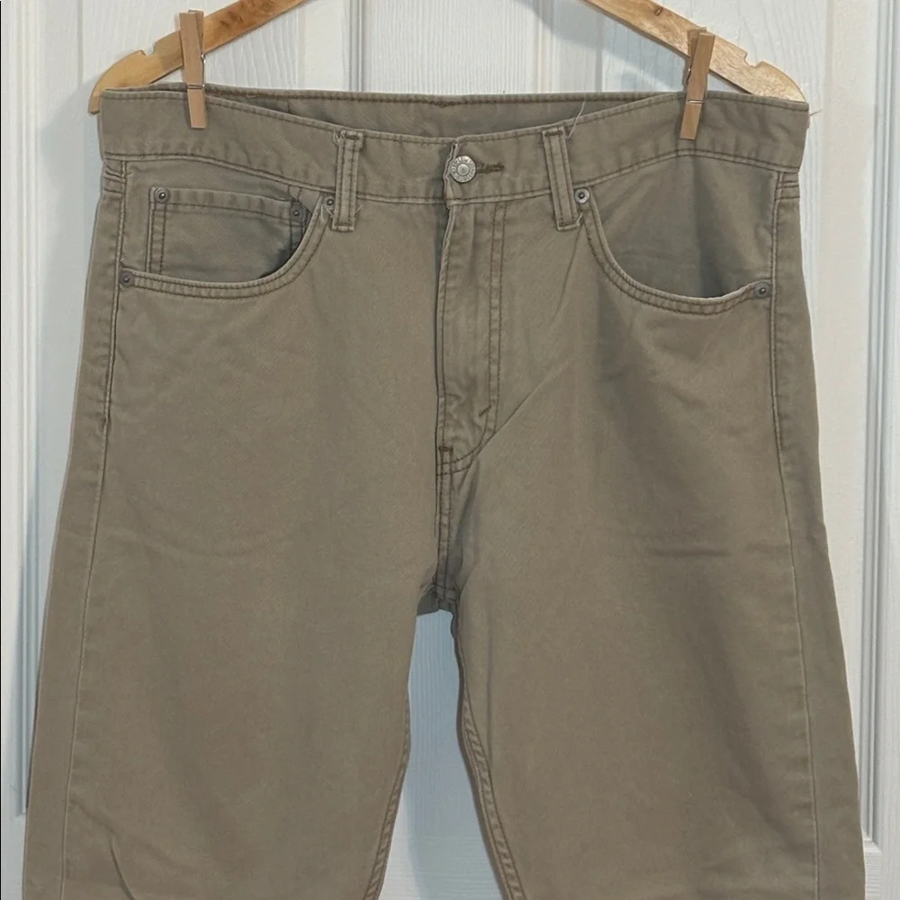 Levi’s 508 Tan Cotton Jeans, Reugular taper fit, 34 x 30